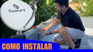 Como Instalar Antena Ku Nova Parabólica Passo a Passo 70W StarOne [upl. by Naivaf]