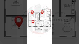 1160 sqft plan  floor plan  Haneed Anugrahas haneedanugrahas keralahomedesign budgethouse [upl. by Noyes791]