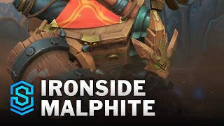 Ironside Malphite Skin Spotlight Gameplay 1080p HD [upl. by Aikemet]