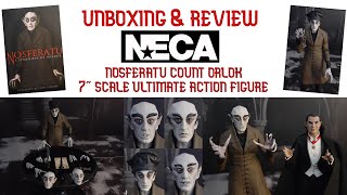 First Look Unboxing amp Review of NECAs Nosferatu Count Orlok Ultimate 7inch action figure [upl. by Auqemahs]