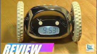 REVIEW Clocky  Runaway Alarm Clock on Wheels Original [upl. by Aleuqahs]