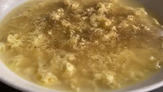 PASTINA CON STRACCIATELLA DI UOVA IN BRODO❗️ il classico invernale scalda cuore ❗️per tutte le età [upl. by Solenne]