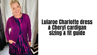 Lularoe Charlotte tank dress amp Cheryl Cardigan [upl. by Ajnek]