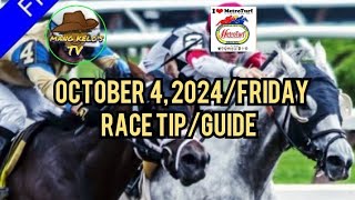 OCT 11 2024FRIDAY Race TipANALYSISPost Time 500pm MMTCI mangkelostv2053 [upl. by Eelrahs482]