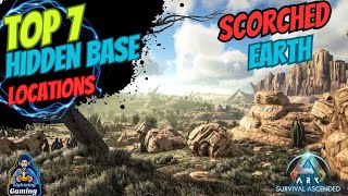 7 Hidden scorched earth base locations Ark Ascended [upl. by Ollehcram781]