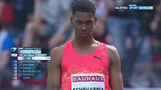 Men Long Jump 883см Juan Miguel Echevarria Stockholm 10 june 2018 [upl. by Ahtelahs]