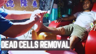 I Tried FOOT EXFOLIATION in Taiwan  Shocking Results [upl. by Elleinahc]