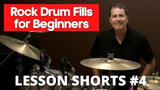 Rock Drum Fills for Beginners  Lesson 4 shorts [upl. by Zedecrem52]