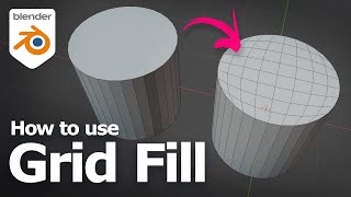 How to use Grid Fill in Blender to fill hole [upl. by Raviv]