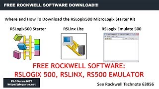 PLCGurusNET  How To Dowload Rockwell Software FREE [upl. by Elinore]