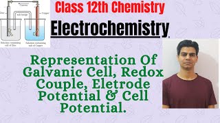 Representation Of Galvanic Cell Redox Couple Electrode Potential Class 12thIIT [upl. by Airdnala]