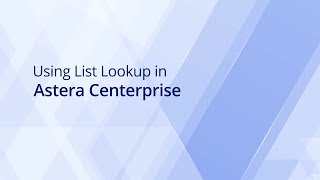 List Lookup Transformation Tutorial in Astera Centerprise [upl. by Kcirded665]