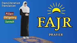 How to Pray Fajr prayer for women step by step  subtitle ENAR [upl. by Airdnala]