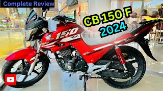 Honda CB 150 F 2024 Model Detailed Review  Fuel average and Price in Pakistan [upl. by Tilney]