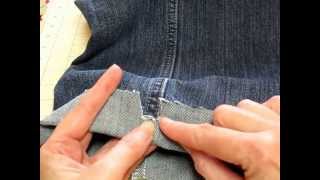 Hemming Jeans The Easy Way [upl. by Leumas822]