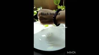 Black bracelet 🐼👀 goviral craft diy braclelet diycrafts viralvideo shorts [upl. by Dominic]