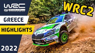 WRC2 Rally Highlights  WRC EKO Acropolis Rally Greece 2022 [upl. by Cassy408]