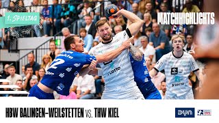 Highlights HBW Balingen Weilstetten vs THW Kiel [upl. by Sidwel798]