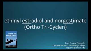 How to pronounce ethinyl estradiol  norgestimate Ortho Tri Cyclen Memorizing Pharmacology [upl. by Addy]