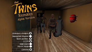 The Twins Remake Alpha Version With Grandpas Shotgun Roof Access CCTV Outlines Full Gameplay [upl. by Kordula833]