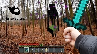 Minecraft Real Life  Enderman Attack [upl. by Cherlyn]