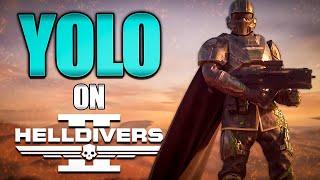 HELLDIVER gets PROMOTED  YOLO on HELLDIVERS 2 [upl. by Irra]