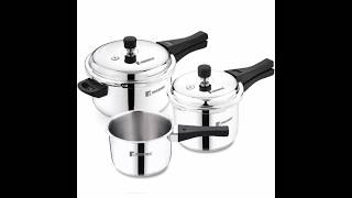 5L3L2LStainless SteelBergner SorrentoTriply BaseHeavy ampInduction Bottomcookerpressurecooker [upl. by Anett]