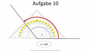 Winkel messen  Video Übung zum Arbeitsblatt Winkel messen [upl. by Arok786]