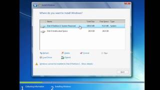 How to Install and Partition Windows 7 [upl. by Aimal712]