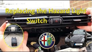 Alfa Romeo Giulietta Hazard Light Switch Replace [upl. by Cleland]