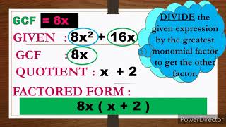 Grade 8 Factoring the Greatest Common Monomial Factor Module 1 Special Products and Factors [upl. by Hemminger]