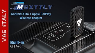 Android Auto ed Apple CarPlay Wireless con ladattatore super compatto MSXTTLY [upl. by Yngad832]