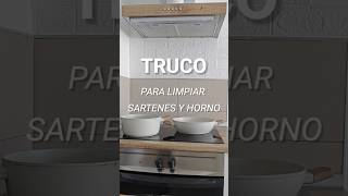 TRUCO PARA LIMPIAR SARTENES Y HORNO🧽 trucosdelimpieza productosvirales limpieza limpiezadelhogar [upl. by Pihc939]