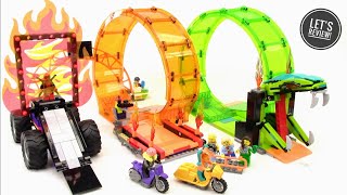 LEGO City Stuntz Double Loop Stunt Arena  Lets Review [upl. by Nerb399]