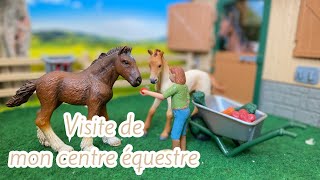 Visite de mon centre équestre Schleich 2023 [upl. by Enneillij]