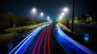 Timelapse Car Light Trails [upl. by Halimeda213]