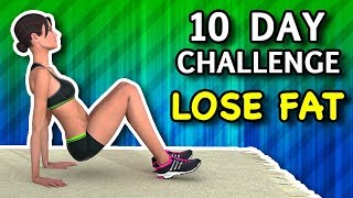 10 Day Challenge  10 Minute Workout To Lose Fat Fast [upl. by Ayanal648]