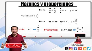 Aprende razones y proporciones directa e inversa en menos de 5 minutos [upl. by Anisamoht]