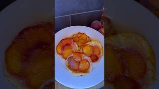 Tarte tatin aux pêches🍑🤤 shortswithzita ￼ [upl. by Kohl]