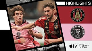 Atlanta United vs Inter Miami CF  Messi Suárez Stifled  Full Match Highlights [upl. by Jansen734]