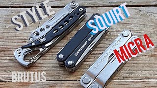 Porownanie microtooli Leatherman Micra vs Squirt PS4 vs Style CS [upl. by Duquette]