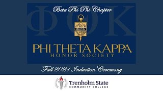 Phi Theta Kappa Virtual Induction Fall 2021 [upl. by Epps]