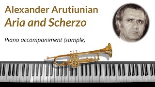 Arutiuniun Aria and Scherzo  piano accompaniment backing tracks sampledemo [upl. by Leatri]