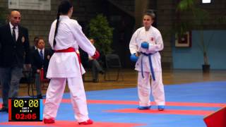 Tercer puesto kumite femenino  XIV Copa de España Internacional de Karate [upl. by Ydissac]