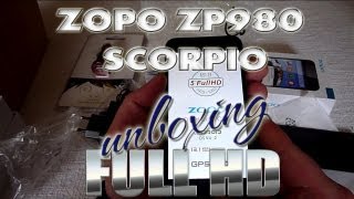 Zopo ZP980 Scorpio Unboxing  MT6589 QuadCore  FHD Display  Dualsim  Pandawill  ColonelZap [upl. by Erodasi321]