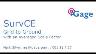 SurvCE Computing an Average Scale Factor for a Large Project [upl. by Olotrab]