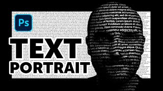 Come creare un FANTASTICO effetto TEXT PORTRAIT  Photoshop Tutorial Rapido ITA [upl. by Garneau138]