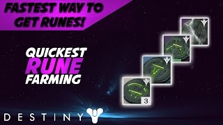 Destiny How to Acquire Antiquated Runes FAST All Runes [upl. by Ainesey]