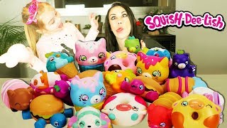 Squish Dee Lish  Ouverture dun GROS colis rempli dantistress  Nouveauté  Squishy  Unboxing [upl. by Ardnoik]