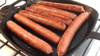 HOW TO COOK SAUSAGES  Gregs Kitchen [upl. by Alaecim529]